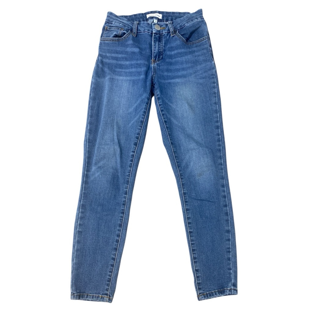 Skinny Blue Ashley Mason juniors size 3 mid-rise